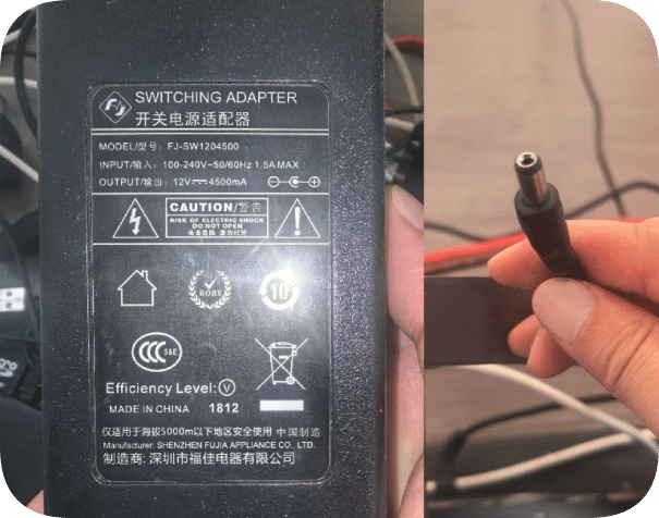 *Brand NEW*Suitable for Fujia FJ-SW1204500 Power Adapter (DC 12V 4.5A) – LCD Monitor Power Supply